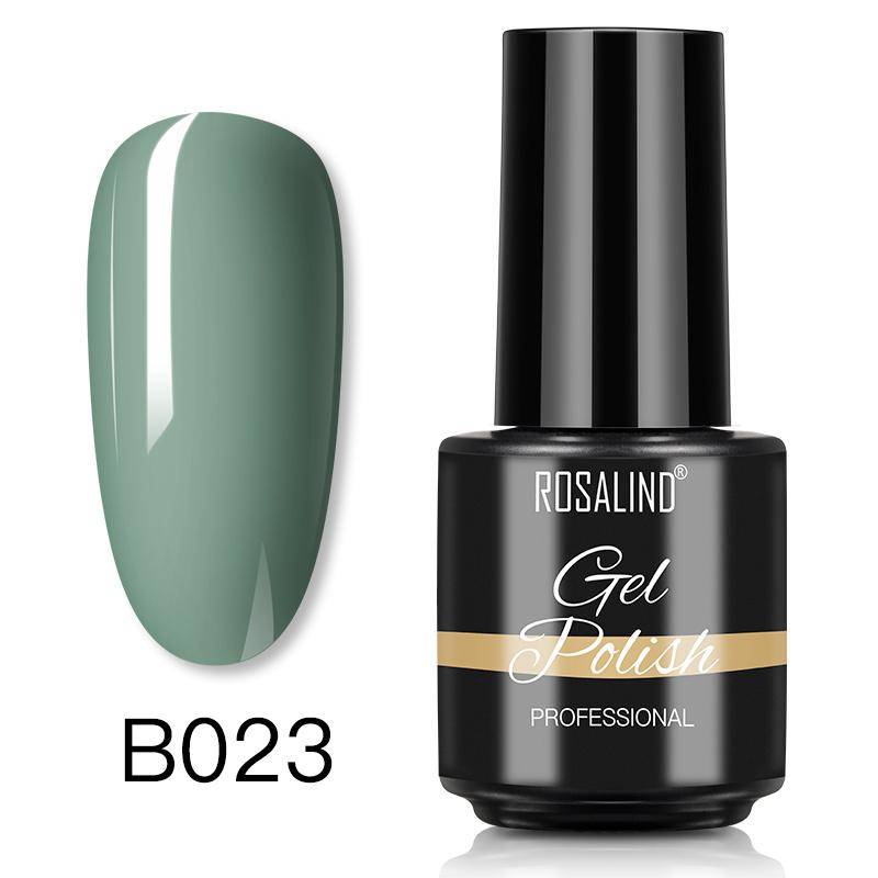 ROSALIND MINI Gel Nail Polish Colorful Hybrid Gel Polish for Manicure Soak Off Base Top Coat UV/LED Lamp Nail Art