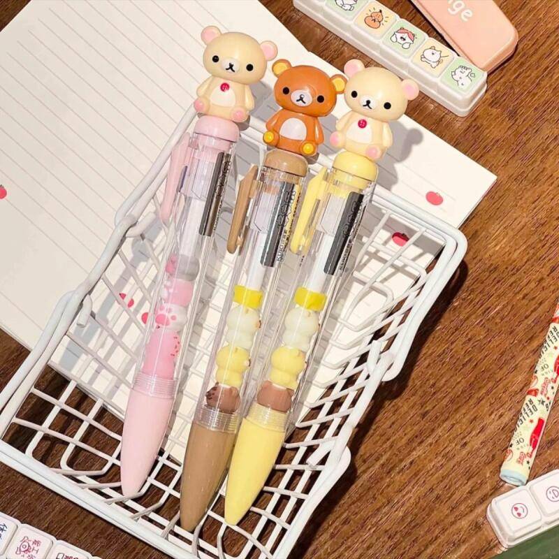 Rilakkuma Korilakkuma Smooth Writing Press Black Ballpoint Pen Neutral Pen Student Stationery Supplies Classmate Birthday Gift