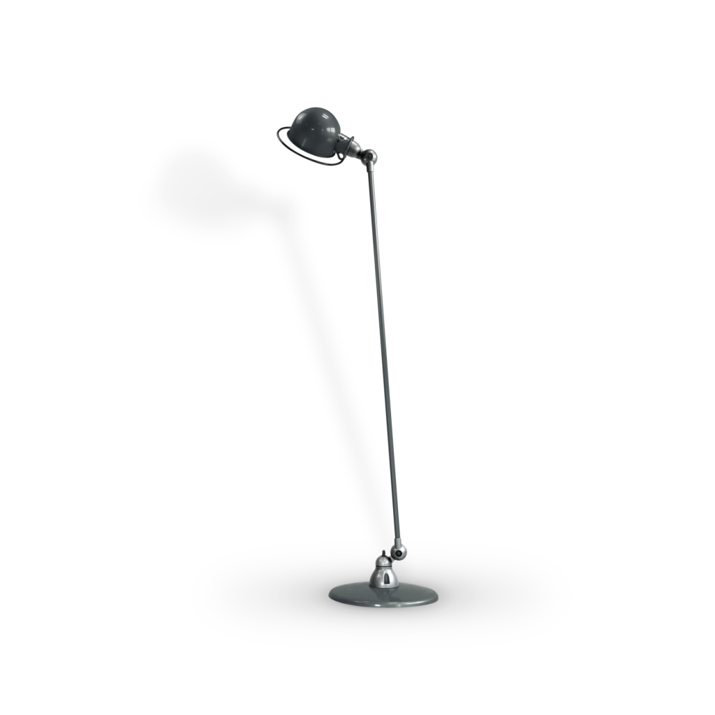 Loft D1200I gulvlampe fra Jieldé - Granite grey / Blank/poleret