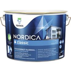 Fasadfärg TEKNOS Nordica Classic akrylatfärg vit 9L