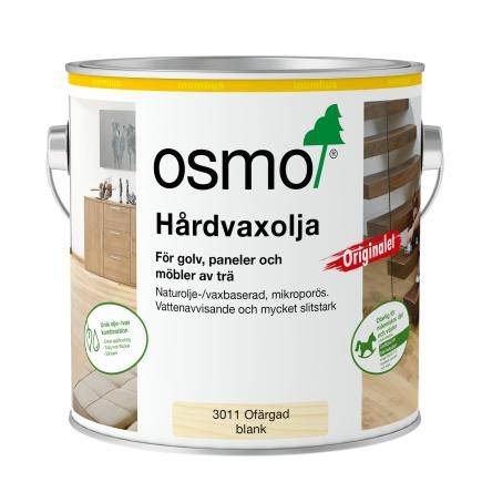 OSMO Hårdvaxolja 3065 Ofärgad HALVMATT 0.125L