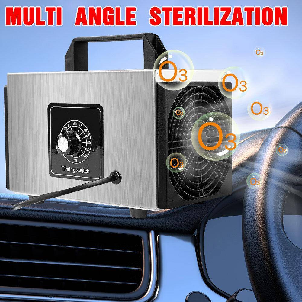 Luftrenare Ozongenerator 220V 60g/h Luftrenare Hem Ozonator Bärbar Ozon Ozonerare O₃ Generator med Tidsbrytare för Hem Bil Formaldehyd