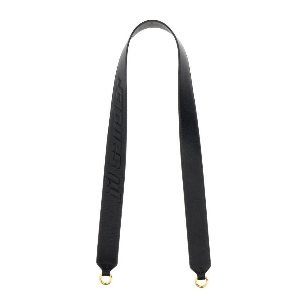 Jil Sander Læder Taske Skulderrem - Tasker - Dame - Sort - ONE SIZE - Uld