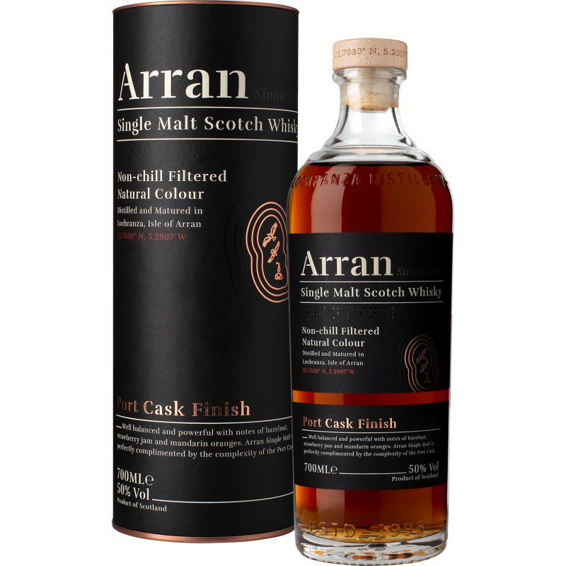Arran Port Cask Finish Single Malt Whisky 50%