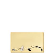 Moomin For Pets Silic Mat 48X30Cm Home Pets Food Bowls Yellow Moomin