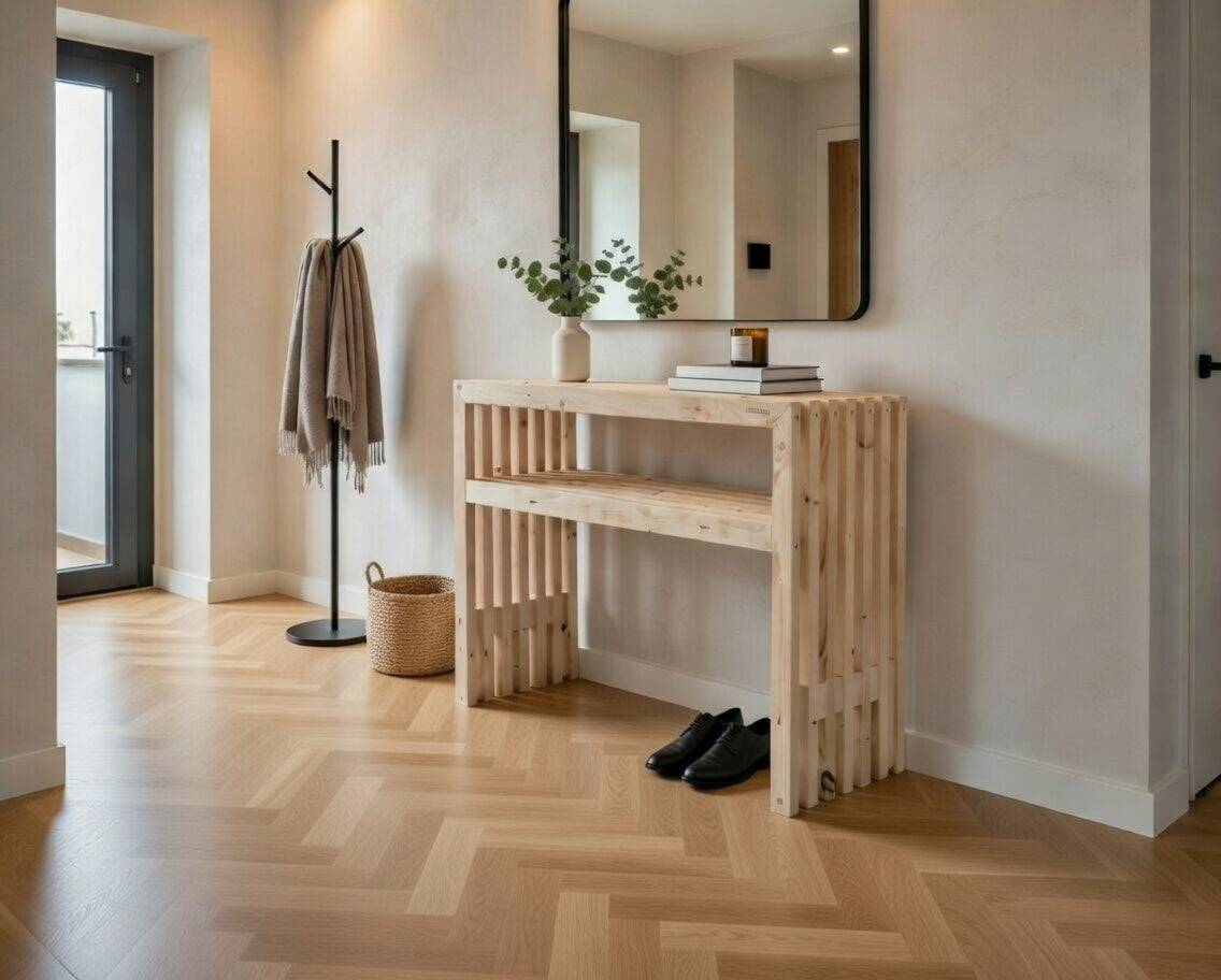 Konsolbord af Traller | 100 cm / Brune Traller.