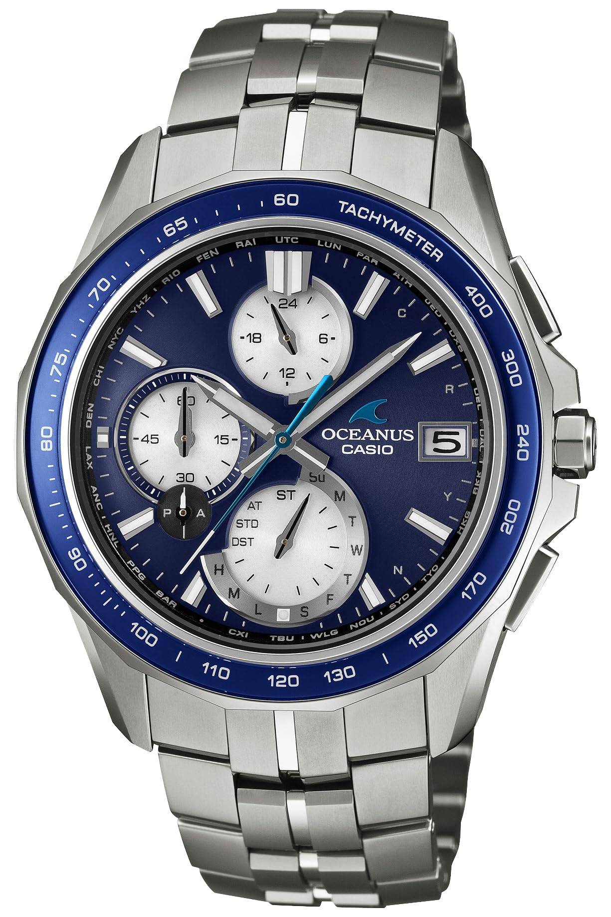 Casio Oceanus Manta Bluetooth Radio-Controlled Solar Watch OCW-S7000F-2AJF Men's Blue Sapphire Crystal