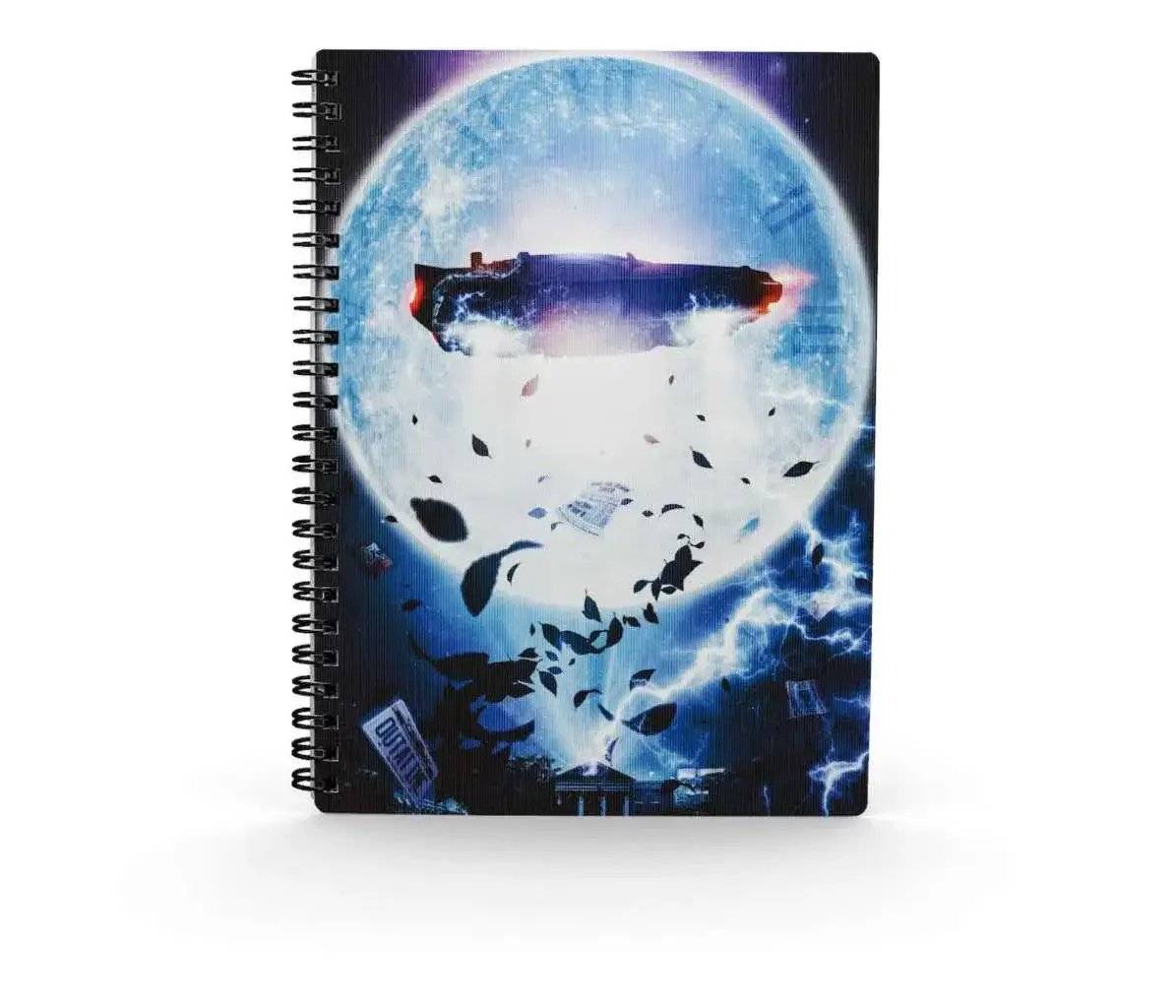 Bttf Poster DeLorean 3D Effect Notebook