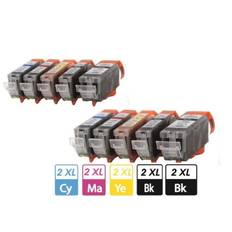 Compatible - Pack de 10 cartouches d'encre - CANON PGI 550 CLI 551