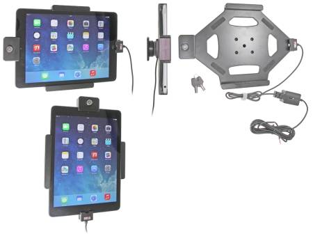 Brodit Holder med nøglelås, Apple iPad 5th Gen (A1822, A1823)/9.7 6th Gen (A1893, A1954)/9.7 New/Air (A1474, A1475, A1476)