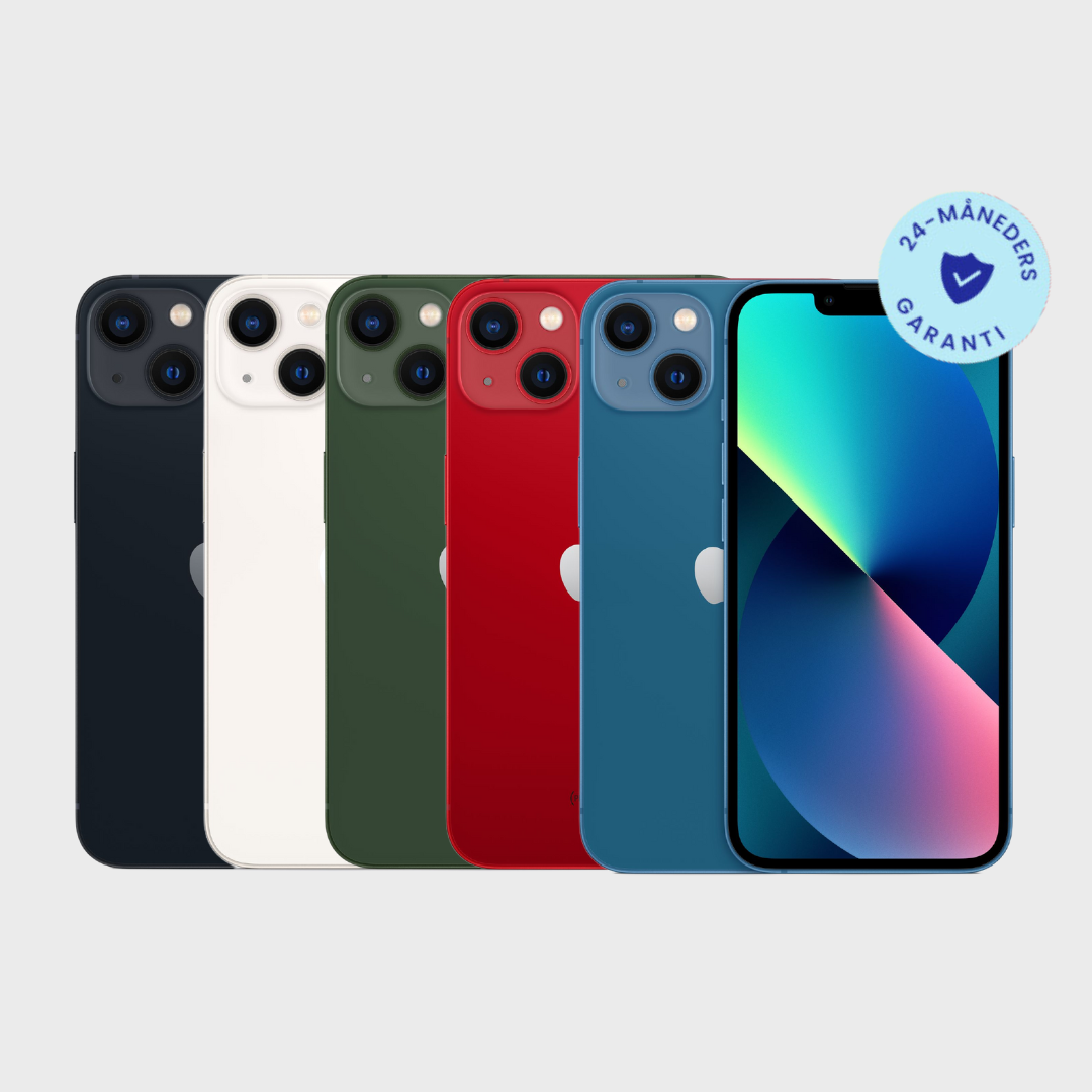 iPhone 13 - Hvid / Meget God / 128 GB