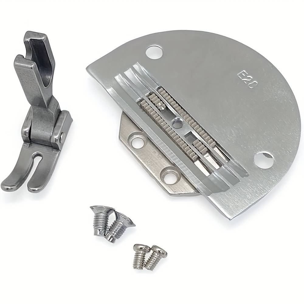 TEMU 7pcs/set Needle Plate #149057 And #e20 And Presser Foot #24983 And 4 Screws, Suitable For Brother Sewing Machine Additions