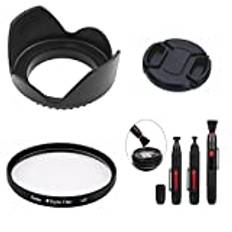 SK30 67 mm diameter kameralins bunt kit linshuva kåpa UV-filter borstset för Fujifilm XF 16 mm f/1,4 R WR-objektiv och Fujifilm XF 18–135 mm f/3,5–5,6 R LM OIS WR-objektiv