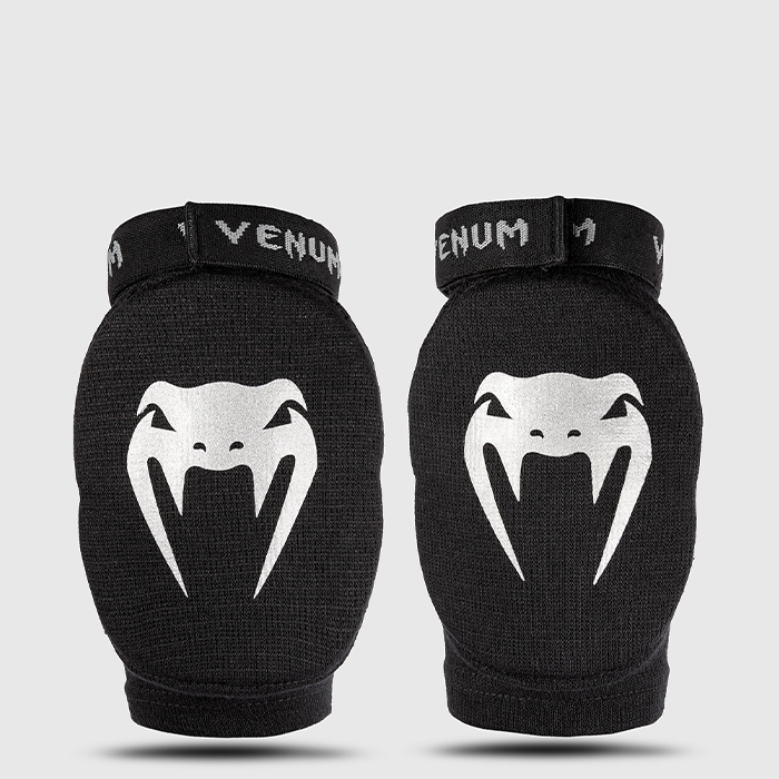 Venum Kontact Elbow Pad, Black/Silver, S