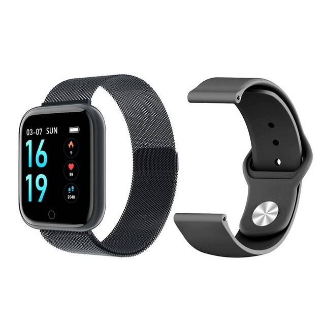T80 smarta klocka band ip68 vattentäta smartwatch dynamisk puls blodtrycksmätare för iphone android sport hälsoklocka