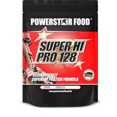 Powerstar SUPER HI PRO 128 | Mehrkomponenten Protein-Pulver Chocolate 1kg | Höchstmögliche Biologische Wertigkeit | Eiweiß-Pulver mit 78% Protein i.Tr. | Protein-Shake zum Muskelaufbau & Abnehmen