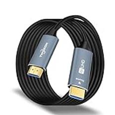 Twozoh Fiber Optic HDMI Cable 20M, 4K Fiber HDMI to HDMI Cable 4K/60Hz (4:4:4 HDR10 HDCP2.2) 1440p 144Hz 18Gbps High Speed UHD Fiber HDM