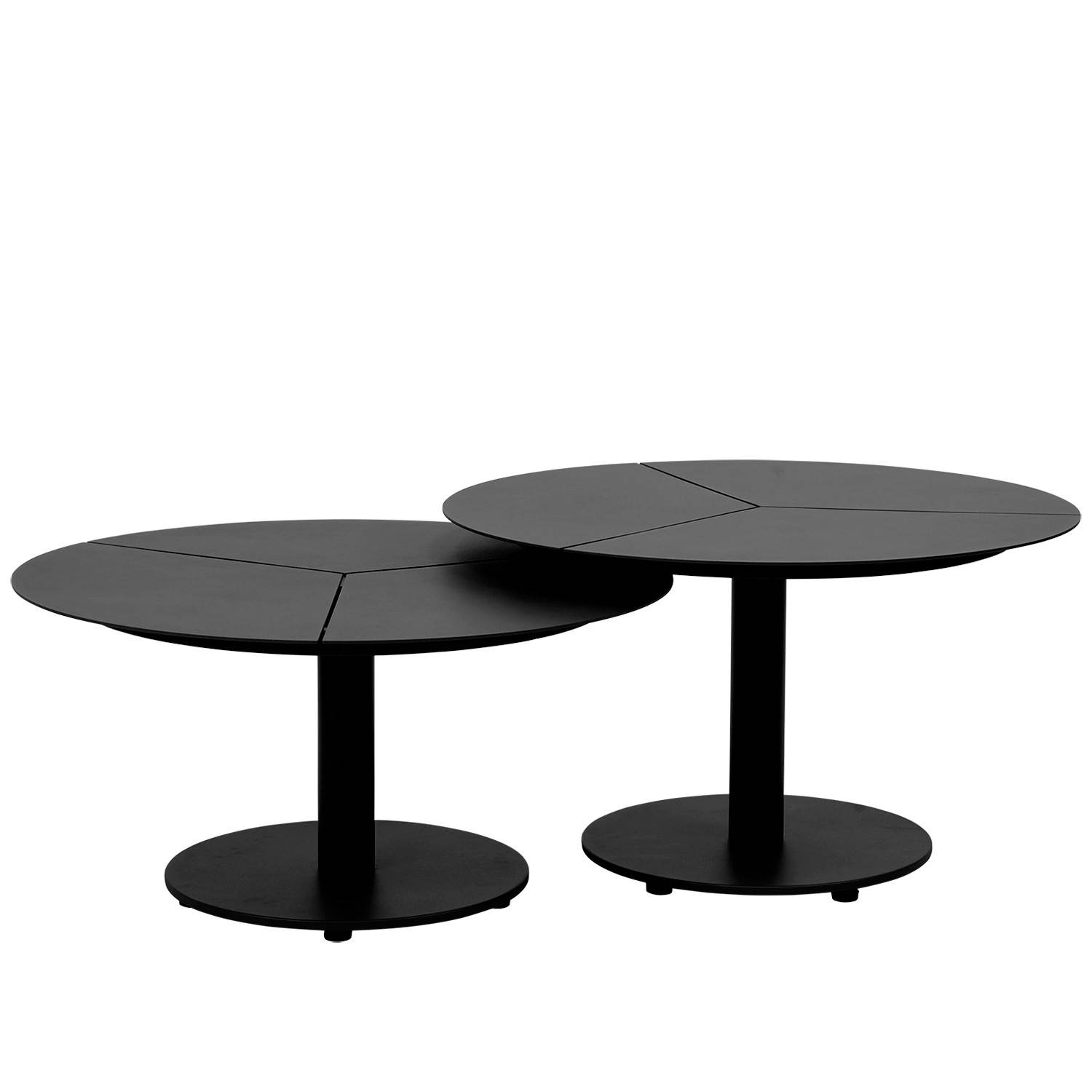Peace satsbord svart - Ø80/80 cm - Svart