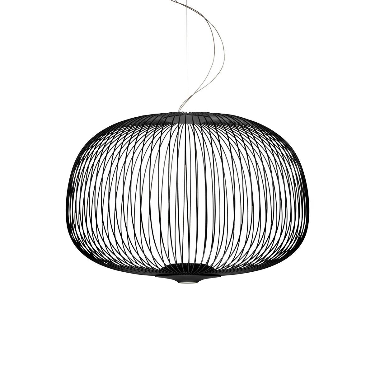 Spokes 3 Pendel m. dimmer - Nero - Foscarini.