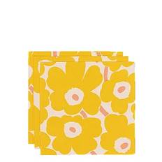 Marimekko Home PIENI UNIKKO NAPKIN 3 PCS - Kökstextilier - COTTON, YELLOW, PINK / yellow