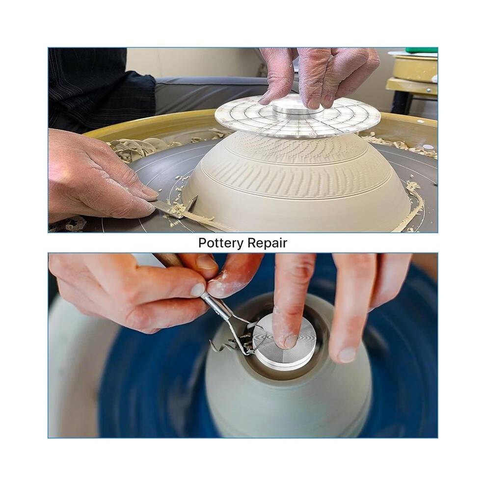 Rotary Disc Pottery Wheel Trimmer Tool Set for Potters and Clay Artists Clay Tools with Metal Pottery Throwing Wheel