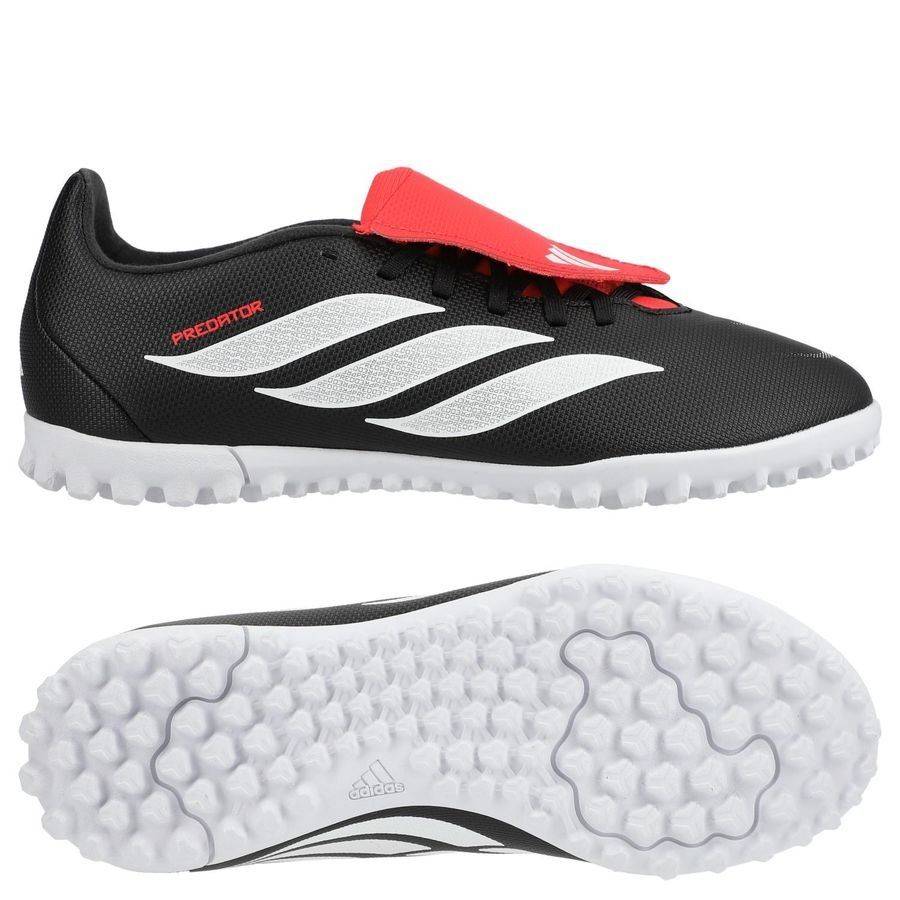 adidas Predator Club Fold-over Tongue Tf Immortal Dna - Svart/vit/lucid Red Barn - Turf (Tf) - ['Svart'] (30½)
