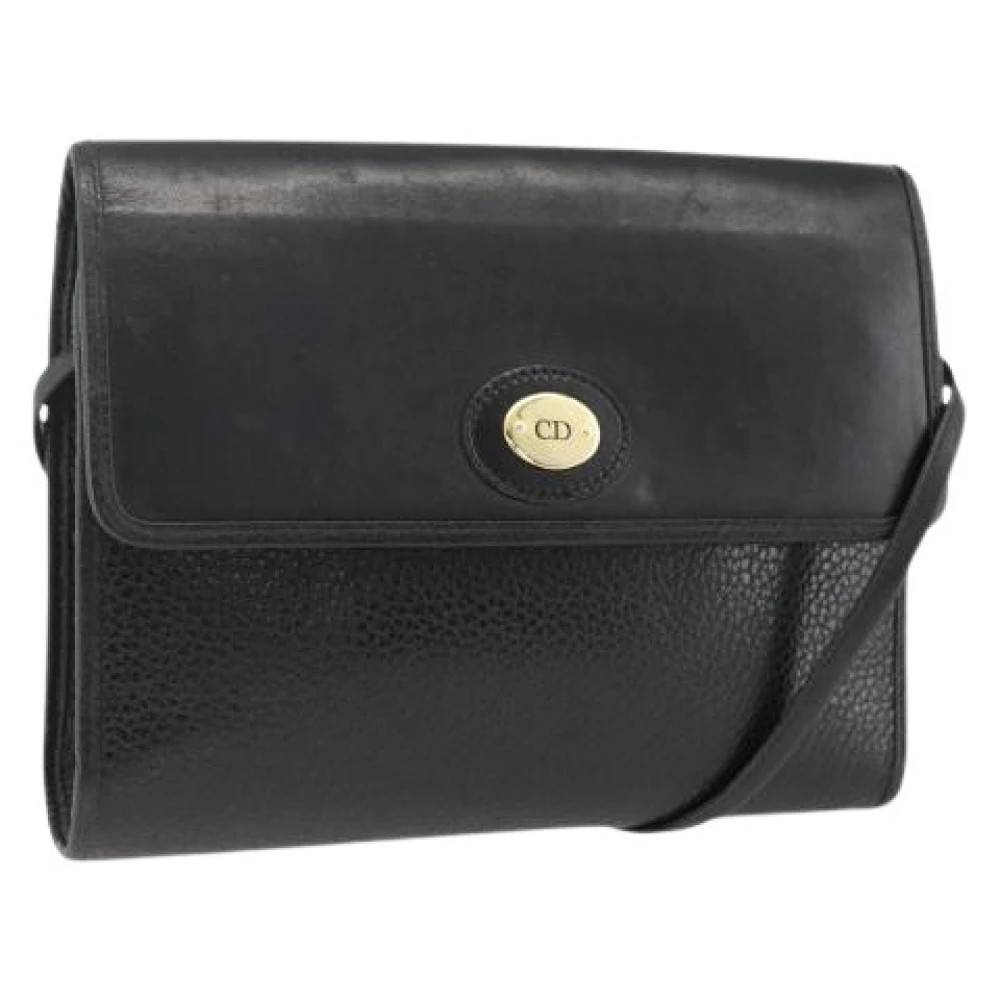 Dior Vintage Pre-owned Vintage Skuldertaske - Vintage - Dame - Sort - ONE SIZE - Uld
