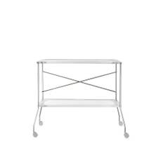 Kartell - Flip Trolley 4465, Crystal, Transparent - Serveringsvogne - Antonio Citterio - Gennemsigtig - Metal/Plast