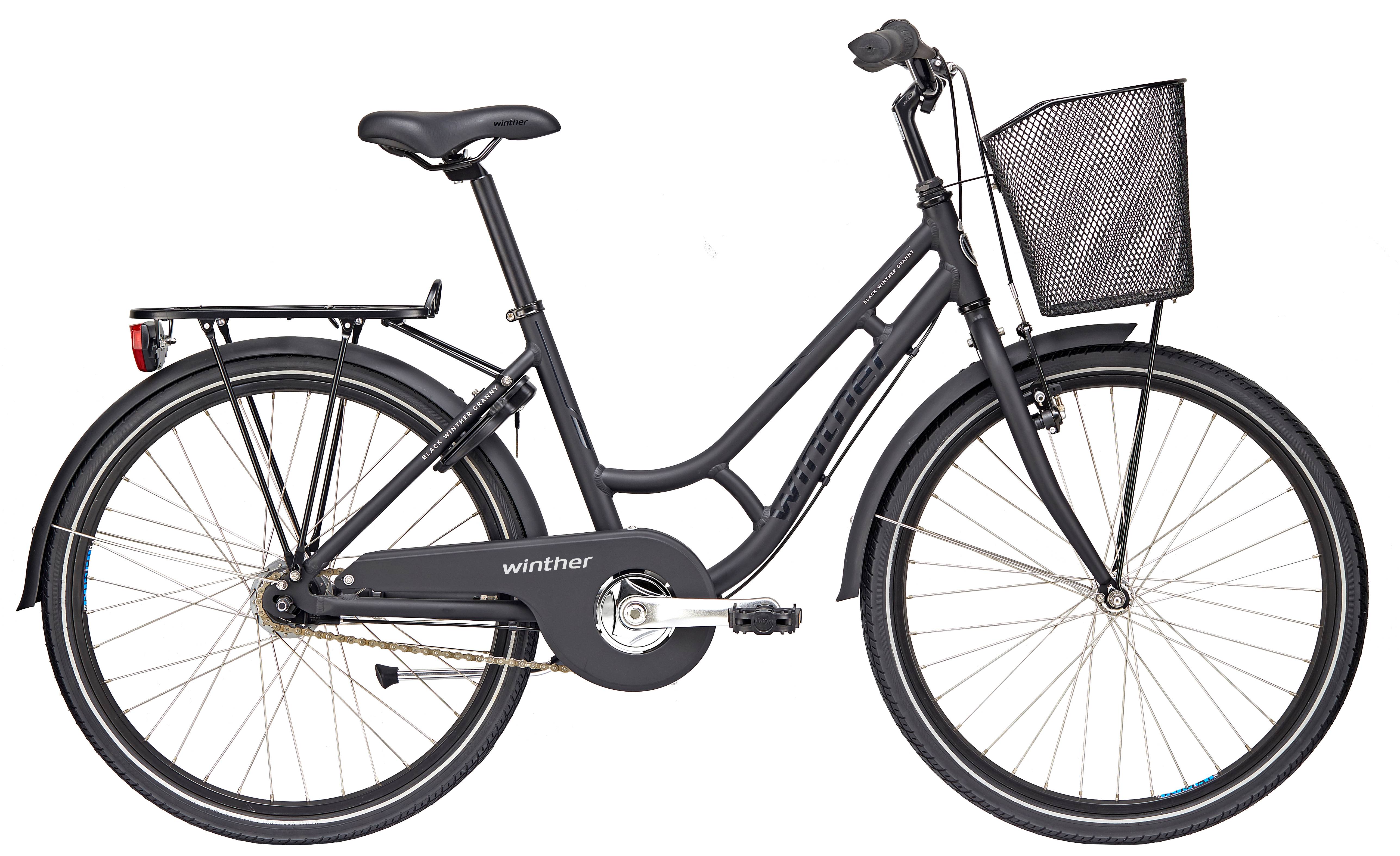 Winther 250 7g Farve - Sort , Stelstørrelse - 24" , Antal gear - 7