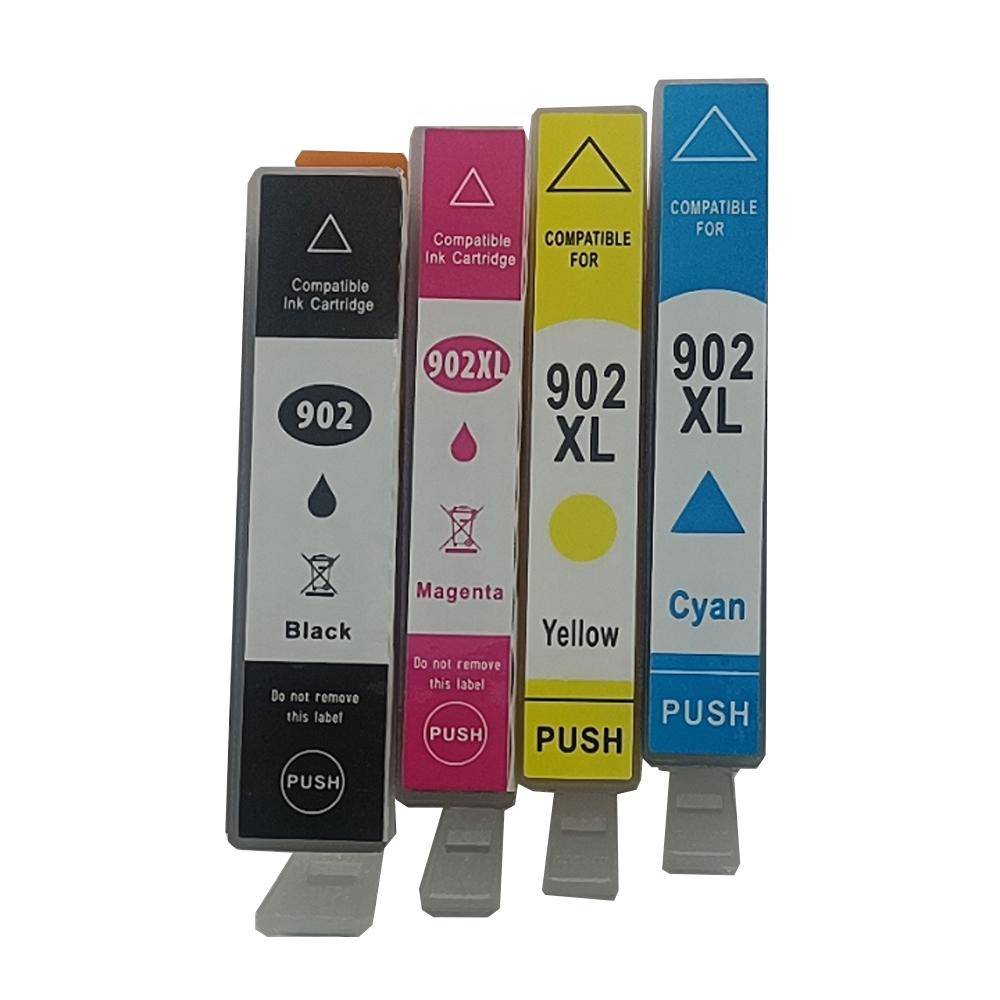 4 st 902 Xl bläckpatroner för HP Officejet Pro 6960 6968 6970 6975 6978 skrivare