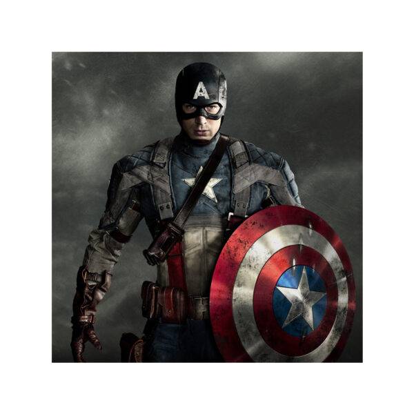 Avengers sukkerprint med Captain America – kvadrat 2×2–28×28 cm - 16x16 cm - 1 stk.
