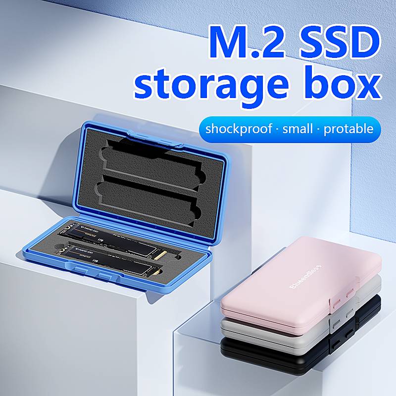 Blueendless SSD Bag SSD Portable Carrying Case for M.2 SATA NVMe PCie Solid Disk Anti-static Waterproof SSD Protection Pouch