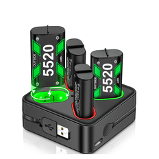 4X5520mWh Rechargeable Battery For Xbox One + USB/Type-C Charging Cable Charger For Xbox Series