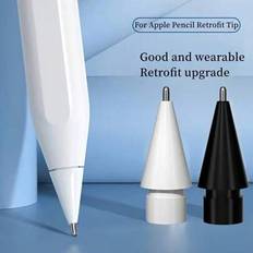 Metall Apple Pencil Spets Ersättning för Apple Pencil 1:a/2:a generationen, slitstark, halkfri pennspets för IPad 1:a generationen - Vitt (1 st 3,0 3,5 4,0 spetsar,1 st 4,0 spetsar,1 st 3,5 spetsar,2st ersättning,1 st 3,0 spetsar)