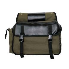 Cycling Side Bags Canvas Bike Commuting Bag Saddle Bags Large Capacity Bike Rear Rack Carrier for