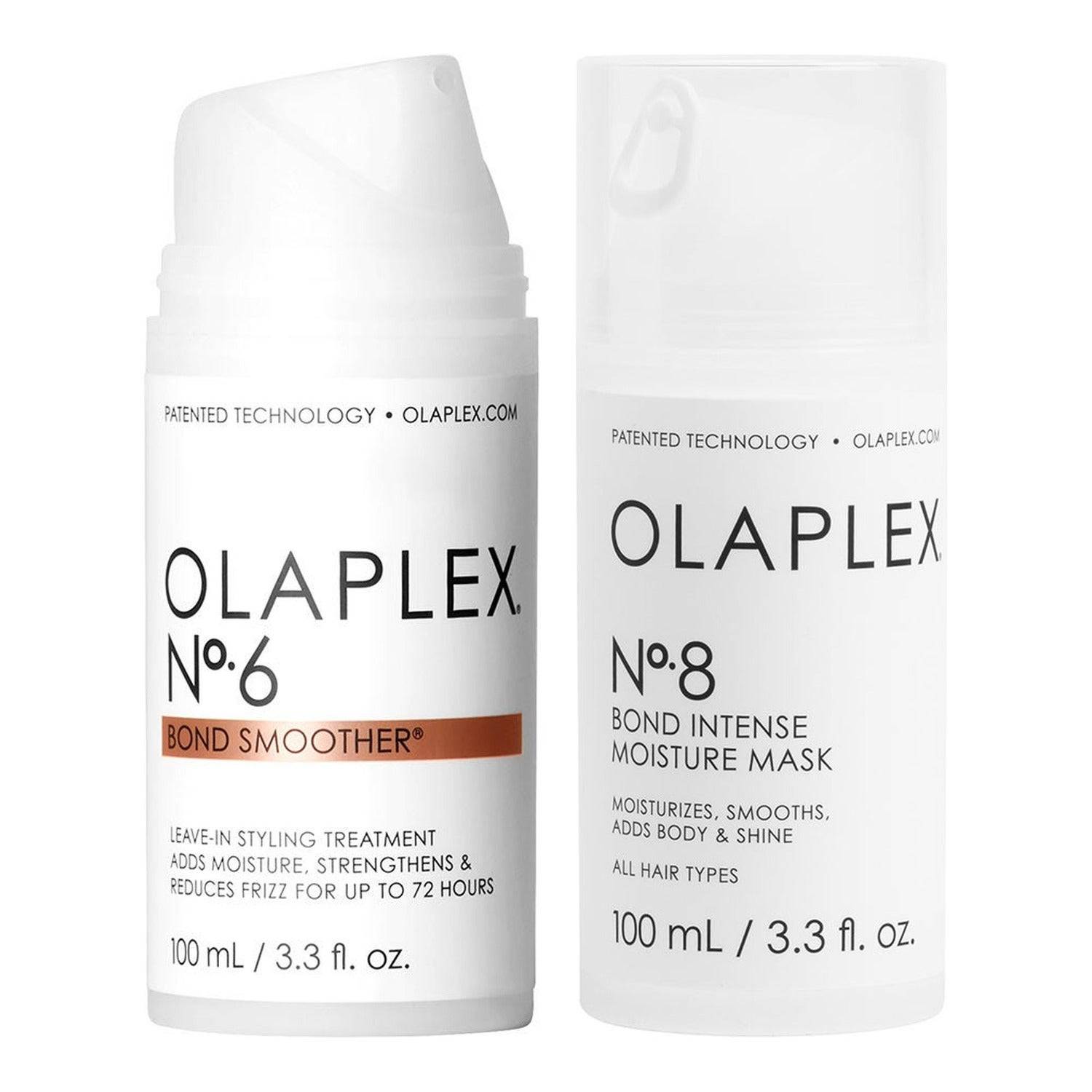 200ml, Olaplex No.6 Bond Smoother & No.8 Bond Intense Moisture Mask 200 ml