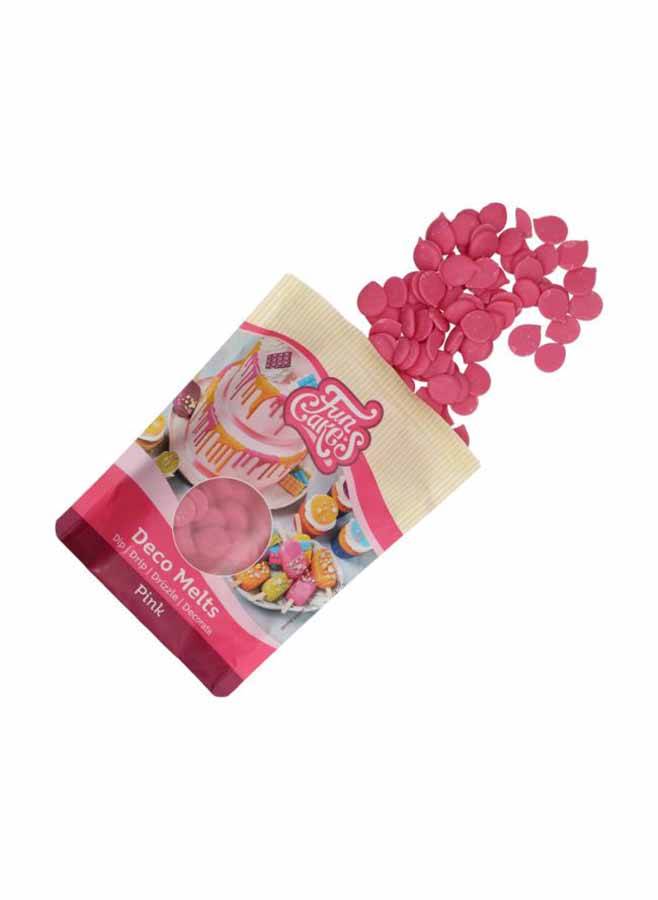 Chokladknappar Rosa Deco Melts 250 g - FunCakes