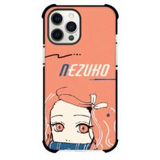 Demon Slayer Nezuko Kamado Phone Case For iPhone Samsung Galaxy Pixel OnePlus Vivo Xiaomi Asus Sony Motorola Nokia - Nezuko Kamado Illustration On Pink Background