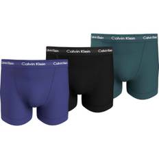 Calvin Klein 9-pack Cotton Stretch Trunks - Lilac/Turquois - Medium * Kampanj *