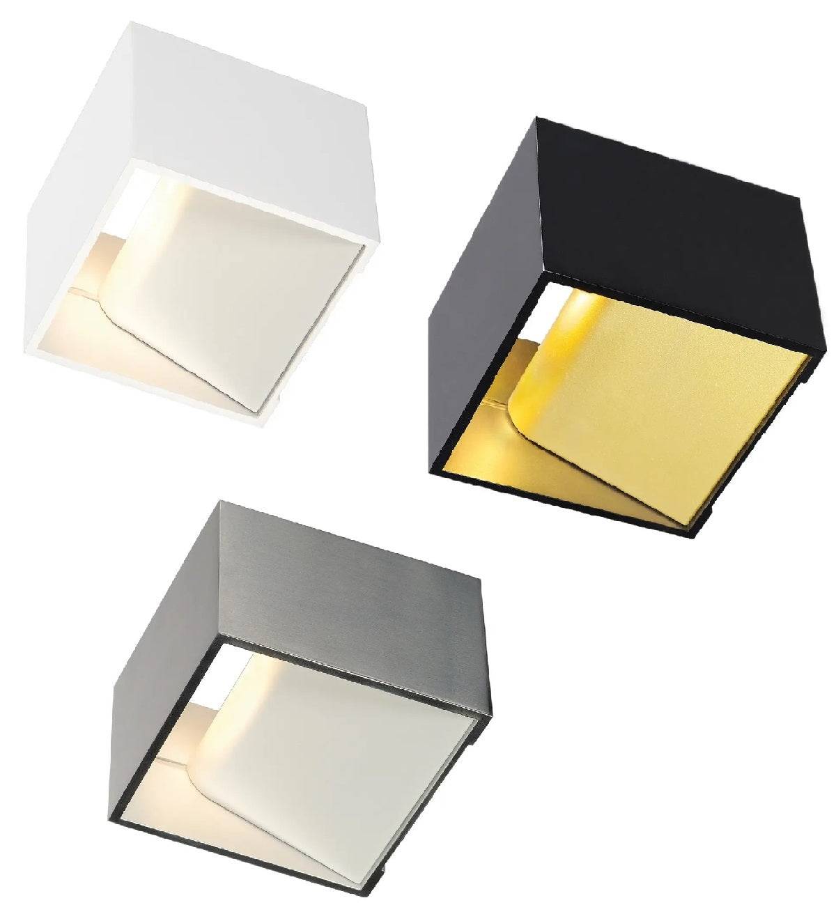 Logs in væglampe SLV - Aluminium/hvid