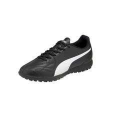 Puma Mens King Hero 21 TT Leather Astro Turf Trainers - 11 UK / Black-White