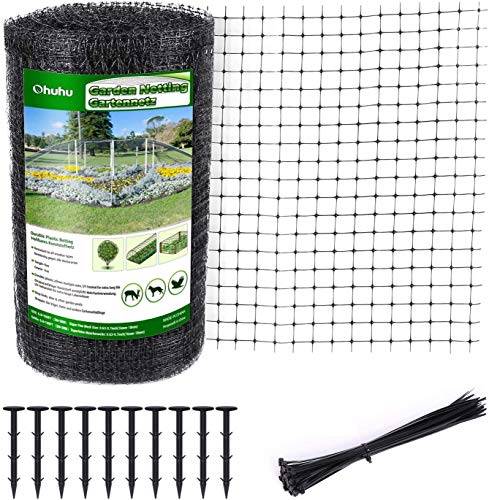 Ohuhu Trädgårdsnät dammnät PP-material 20 g/m² 2 m x 30 m
