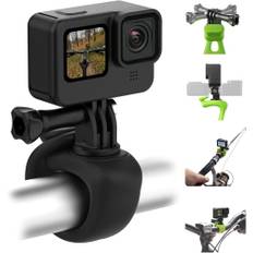 TELESIN° Kamera 360 Gurthalterung Flexibles Wickelband Fahrrad Motorrad Lenkerrohr Überrollbügel Stockstange Skihalter Zubehör für GoPro Max Hero 12 11 10 9 Insta360 X3 DJI Action 3 4 Osmo Pocket
