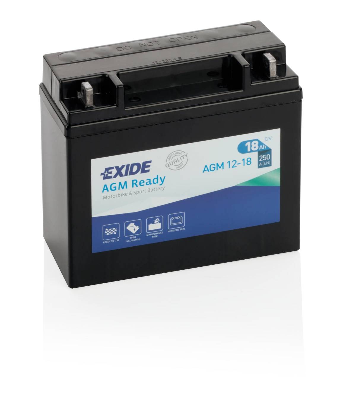 Startbatteri MC - Exide AGM12-18 - 12V (18ah)