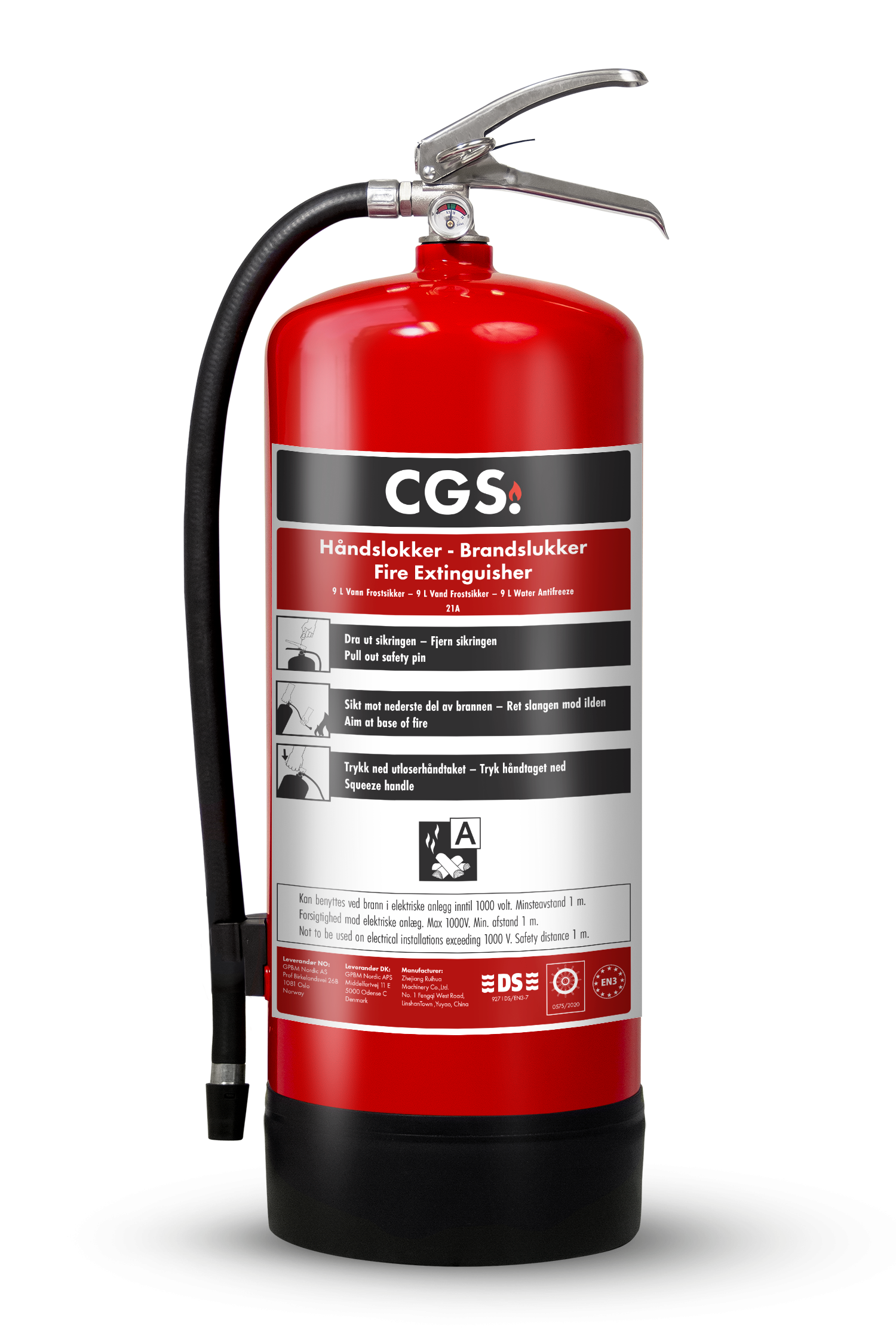 CGS WE9CR-A-30 Vattensläckare Frostsäker -30C 9L