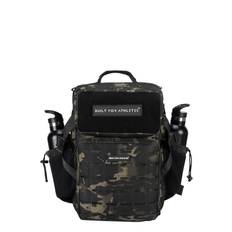 BUILT FOR ATHLETES Medium Black Camo Gym Backpack |Svart |25 L