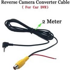 Yyzsdyjqrca to 2.5 mm av kabel för bil bakifrån kamera parkeringskamera omvandlare kabel för bil dvr