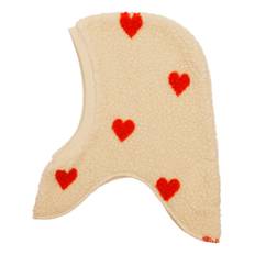 Flöss Simone Balaklava Soft White Heart  Soft White Heart-3-5 years  Krämfärgad  3-5 år  kvinna