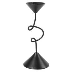 BROSTE COPENHAGEN Selma Lysestage |Svart |H19.5 cm