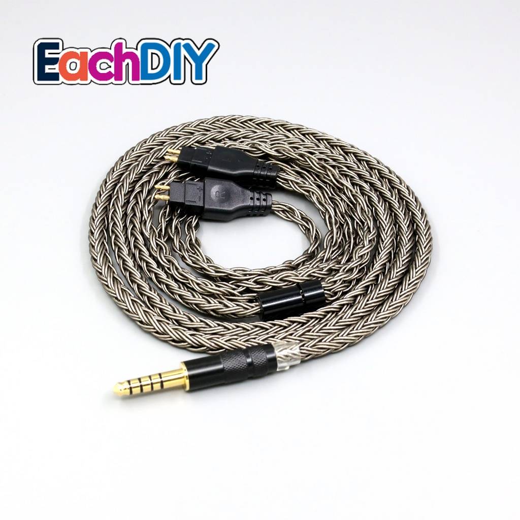 16 Core Grey Earphone Cable For Sennheiser HD580 HD600 HD650 HDxxx HD660S2 HD58x HD6xx Headphone LN008011
